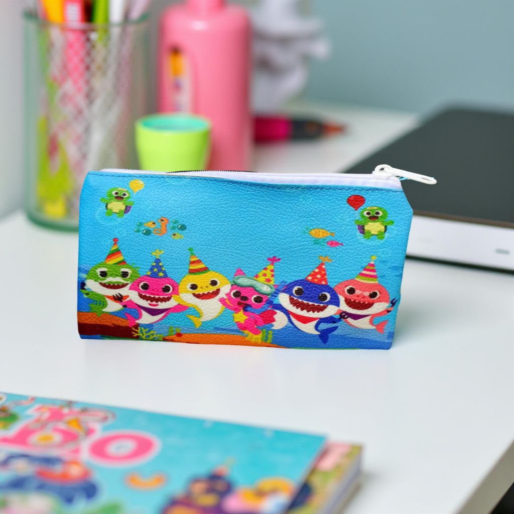 

tempat pensil/kotak pensil karakter anak BABY SHARK 01 bahan import kualitas premium