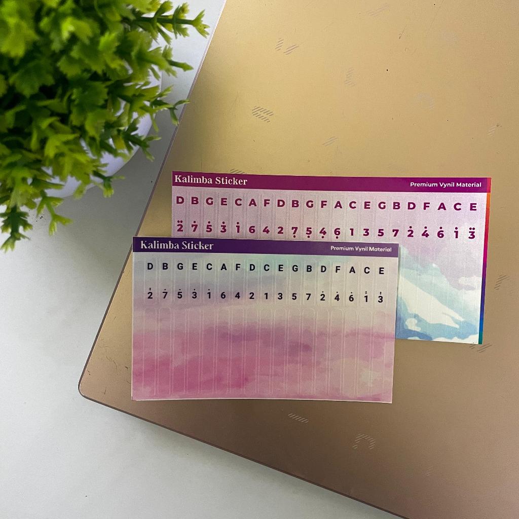 

STICKER KALIMBA 17 KEYS / Stiker Kalimba / Sticker Not Kalimba / Stiker not kalimba