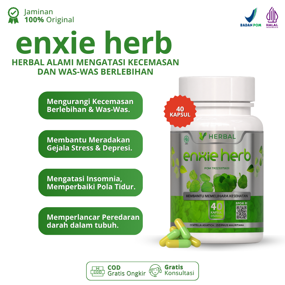 Obat Stres Herbal Alami Obat Penenaang Depresi Anti Anxiety Kecemas Berlebihan Obat Insomnia