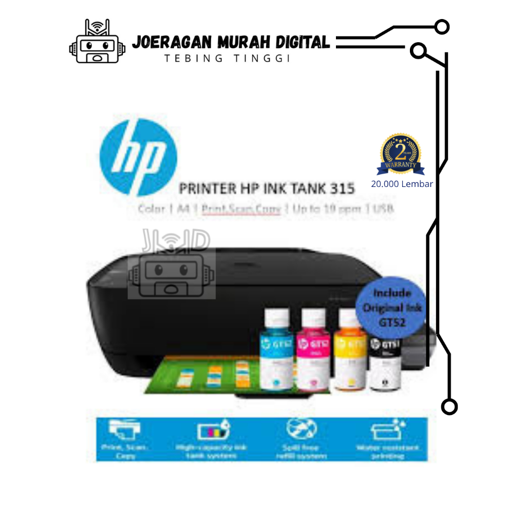 HP Printer Ink Tank Inktank 315