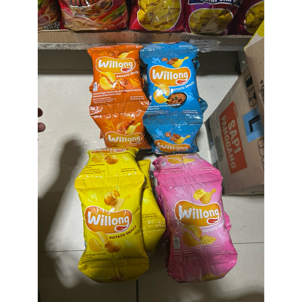 

WILLONG potato snack 22gram renteng