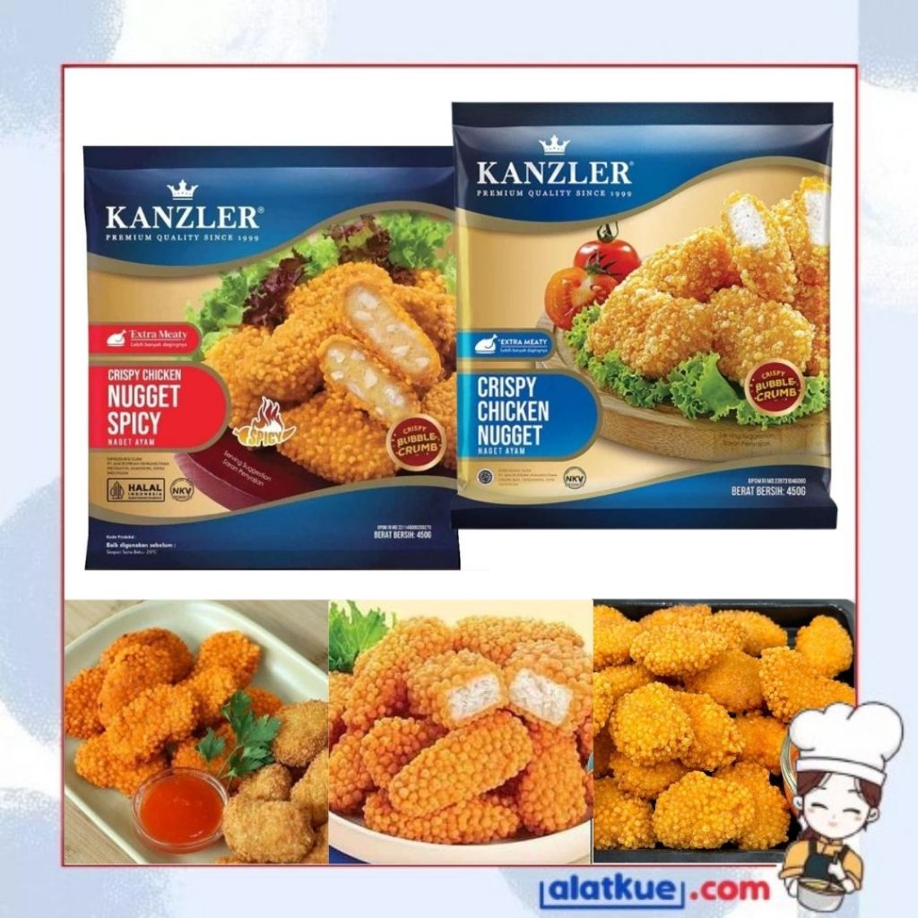 

450gr Kanzler Chicken Nugget Spicy Stick Original Crispy Chicken Nugget Frozen Food