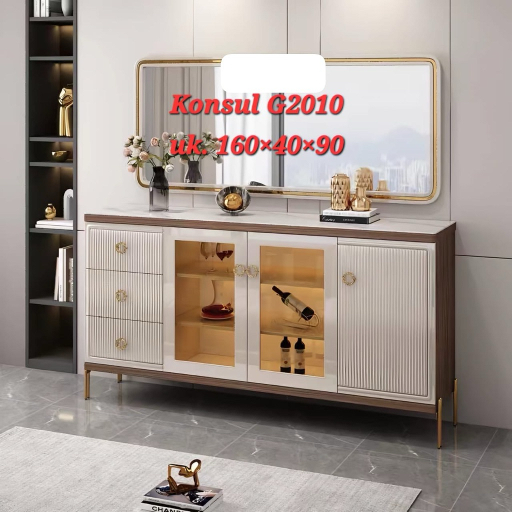 Buffet Import Jumbo Ukuran 160 / Konsol TV / Lemari Ruang Tamu / Meja Konsol Ruang Tamu