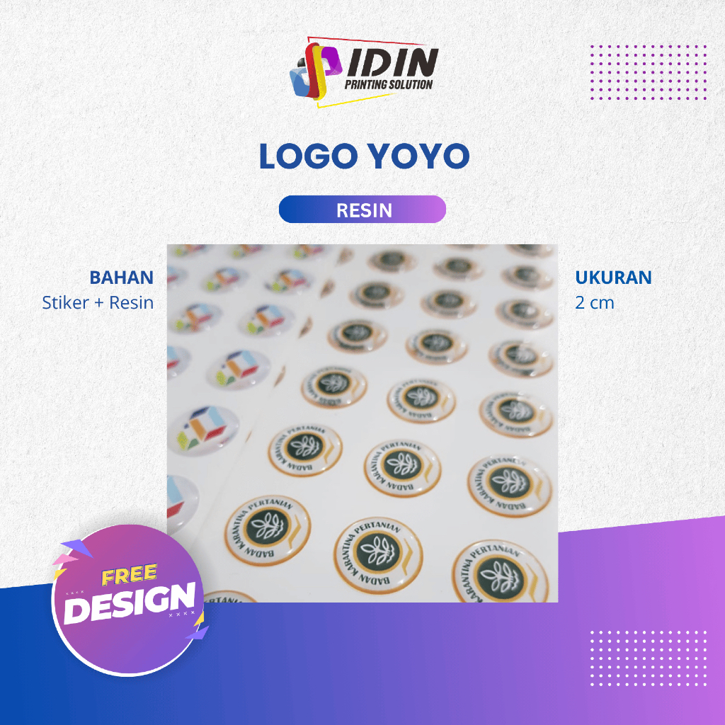 

Yoyo Resin Timbul untuk ID Card