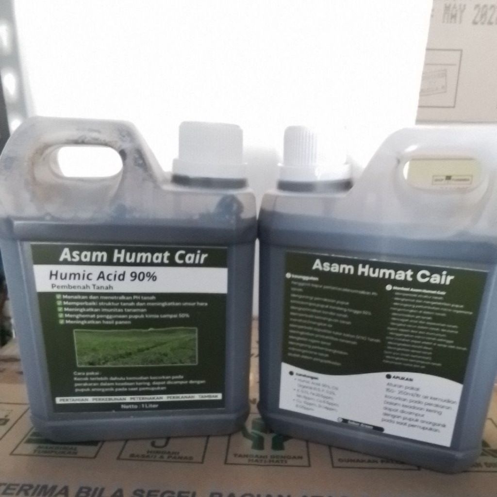 Asam Humat Cair | Humic Acid 90℅ | PUPUK PEMBENAH TANAH CAIR ORGANIK