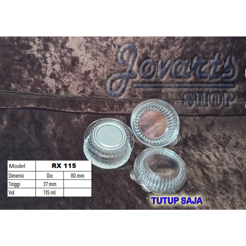 B 115 / RX 14081 TUTUP mika saja. ALUMUNIUM FOIL BULAT dia 7 cm