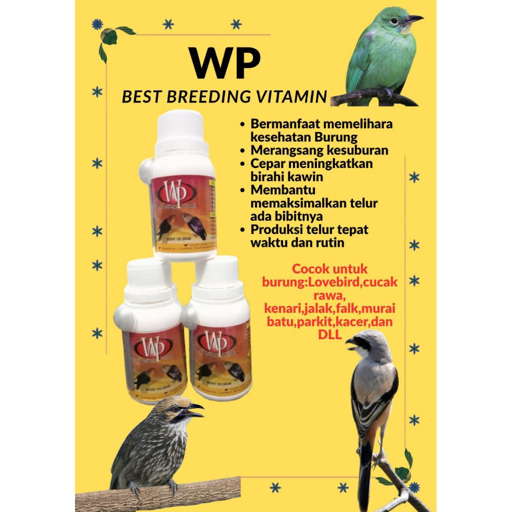WP BEST BREEDING VITAMIN 100 GRAM