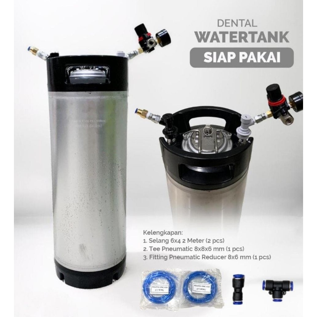 DENTAL WATERTANK tabung air DENTAL UNIT siap pakai lengkap kondisi baru kapasitas 19Liter