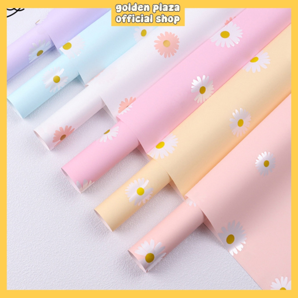 

20 LEMBAR Flower Wrapping Cellophane Motif Bunga Daisy Kertas Buket Bunga Paper Buket Cellophane KB6111