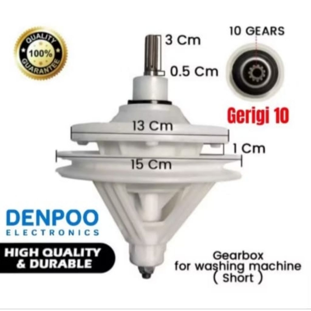 GEARBOX MESIN CUCI 2 TABUNG DENPO