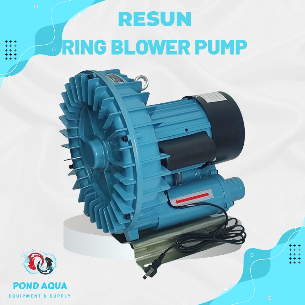 Aerator Kolam Koi Resun GF 1100W Air Pump Ring Jet Blower Turbo Pump