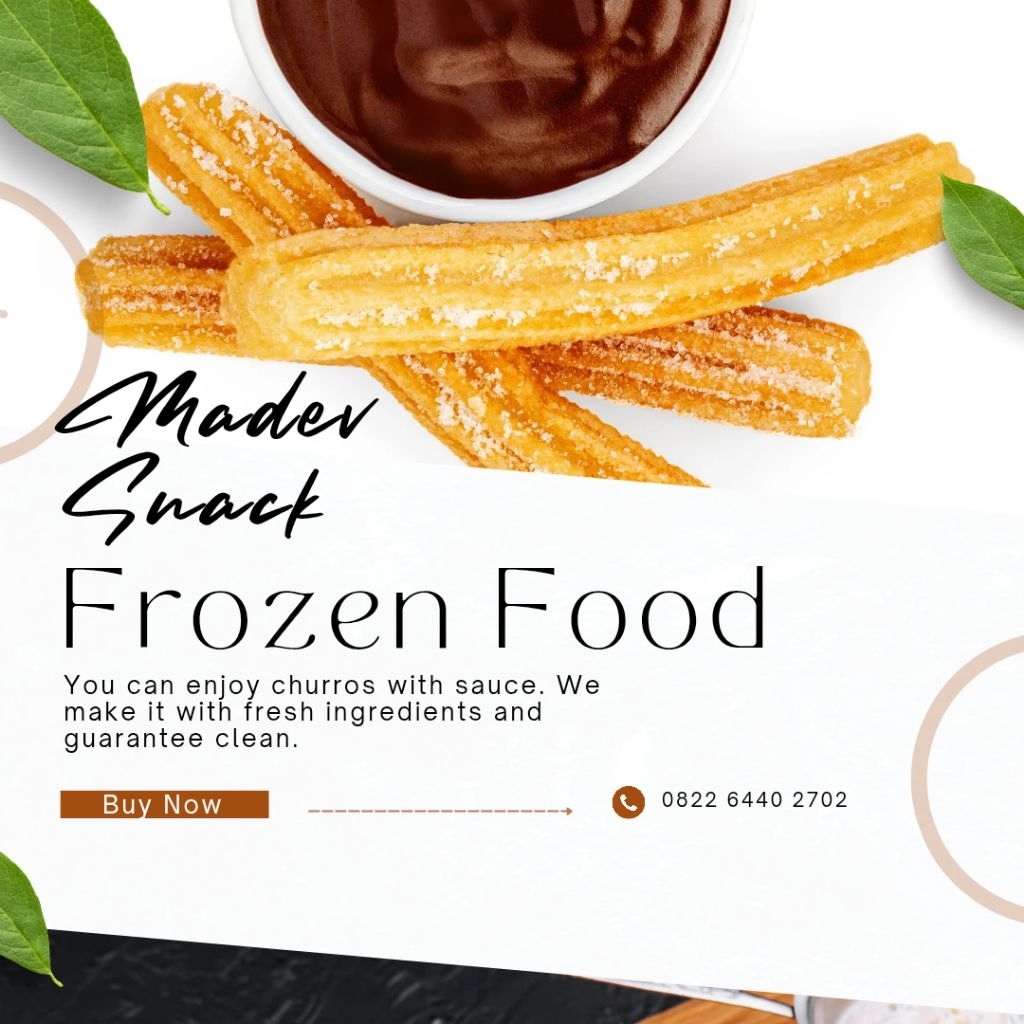 

Madev Cookies | [KHUSUS JATIM] | Churros Frozen | Frozen Food | Churros Free Saus
