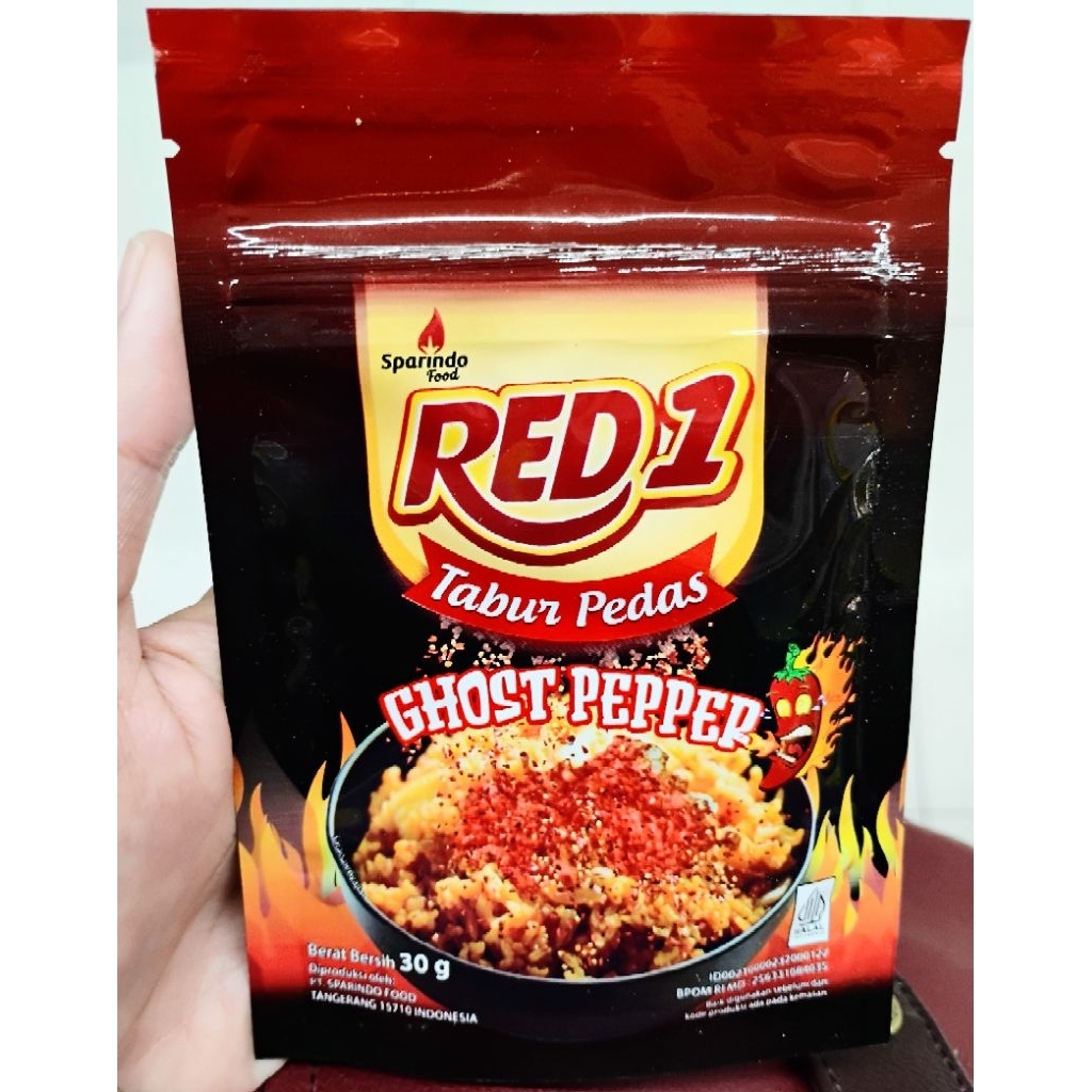 

Red1 Tabur Pedas Plus Bawang Goreng/Ghost Peper 30Gr