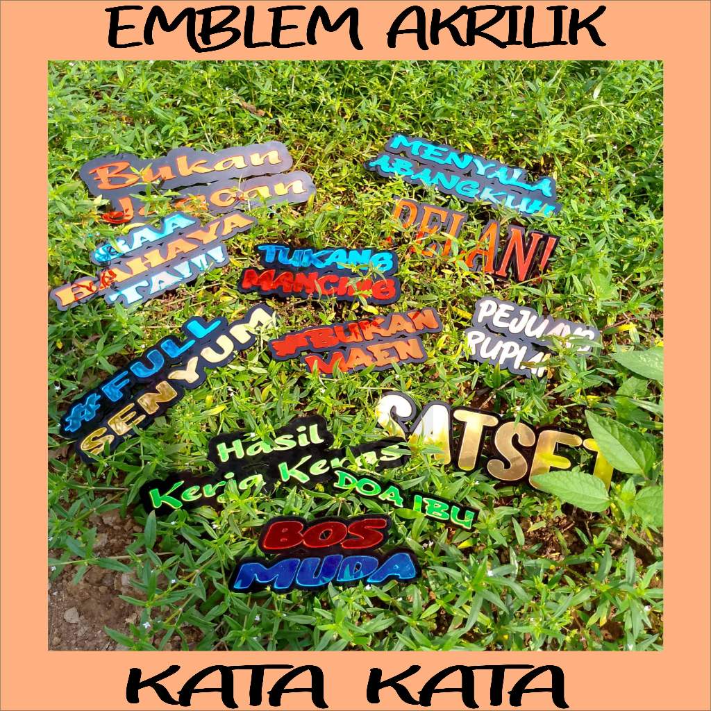 EMBLEM LOGO VARIASI MOTOR / MOBIL / SANGKAR BURUNG / DAN LAINNYA