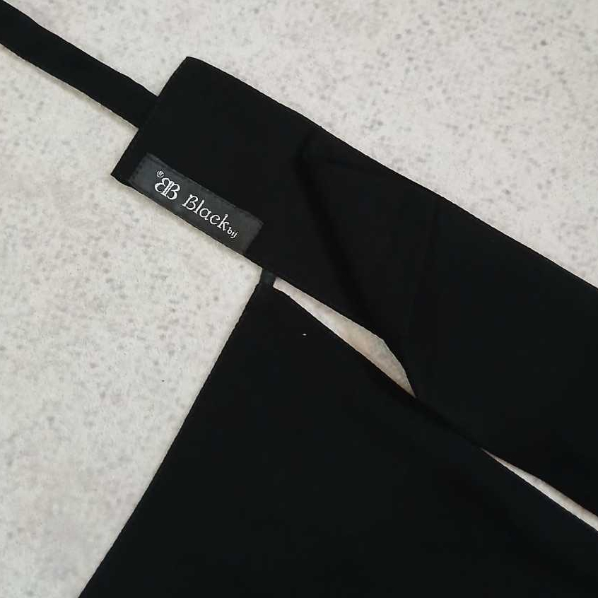 [Munawwara.id] Niqab Black Original Madinah Saudi Arabia | Niqob Cadar Poni Bandana Hidden Eyes Pad 