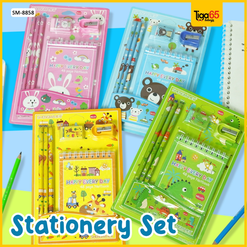 

Stationery Set / Paket Alat Tulis / Souvenir Pensil Set SM8858