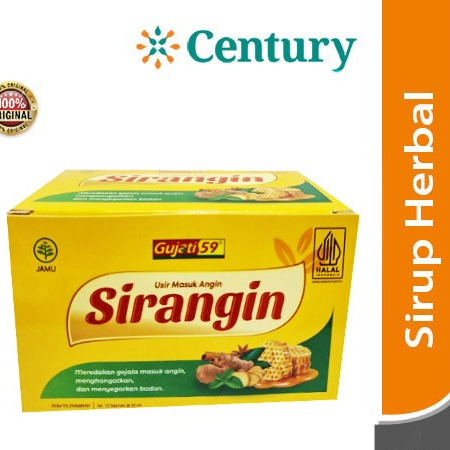 

GUJATI 59 SIRANGIN 15MLISI 1 SACHET / MASUK ANGIN / DAYA TAHAN TUBUH