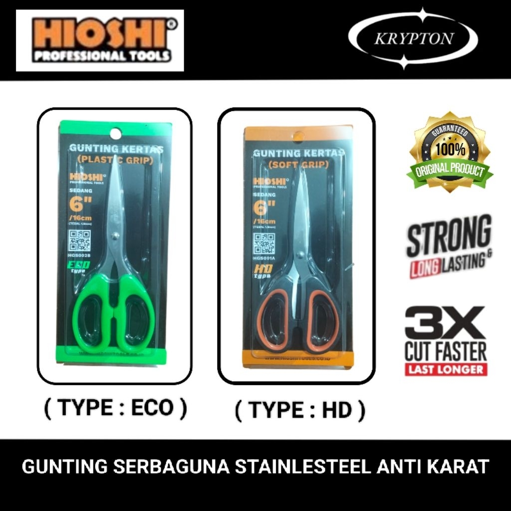 

Hioshi Gunting serbaguna stailesteel anti karat