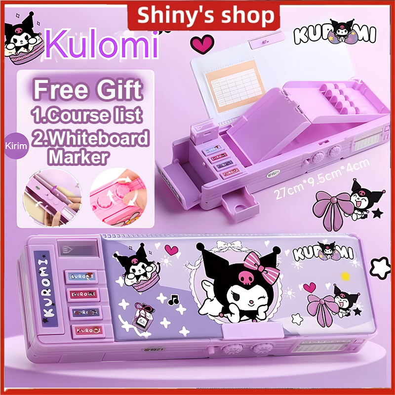 

【COD】Gaya Baru Cinnamoroll Kotak Alat Tulis Multifungsi Kunci Kode Perempuan Pensil Sanrio Dua Sisi Bernilai Tinggi Kapasitas Besa