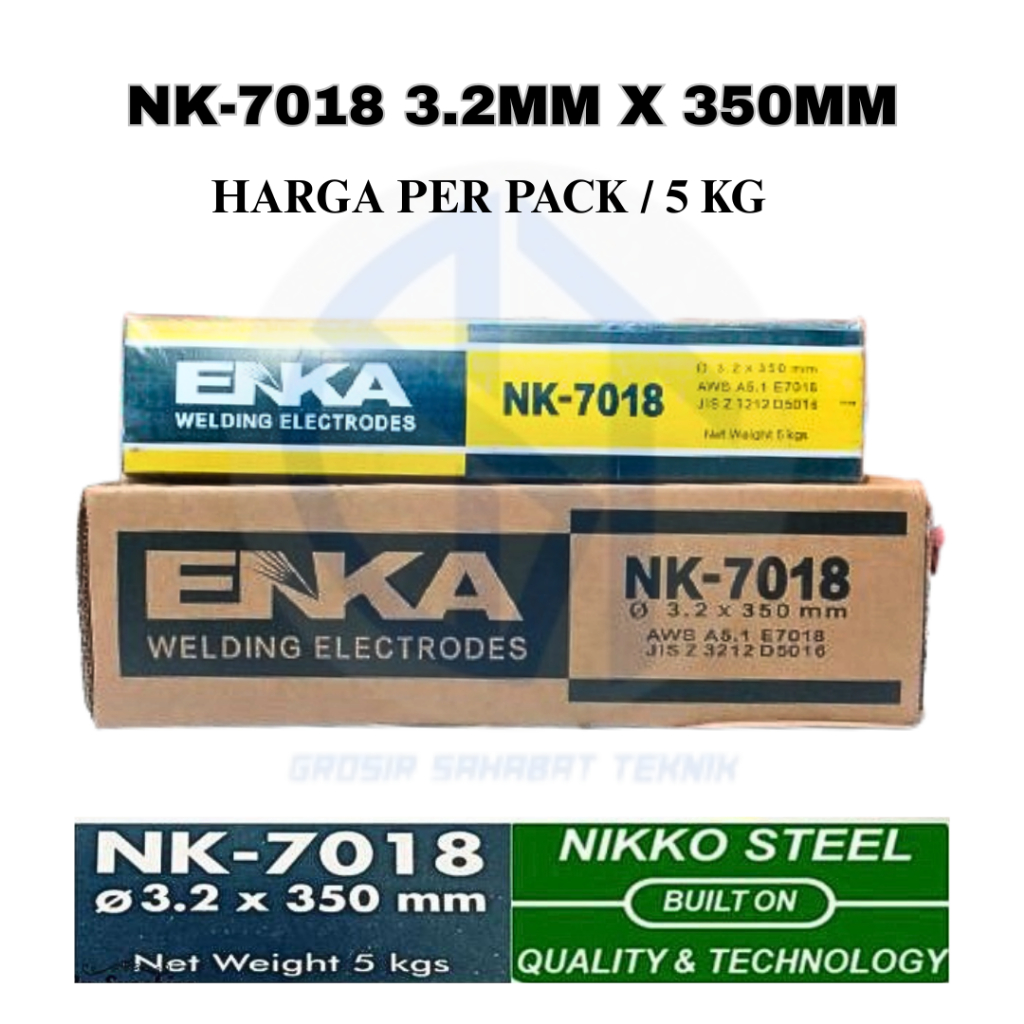 KAWAT LAS ENKA NK-7018 | AWS E7018 | 3.2MM