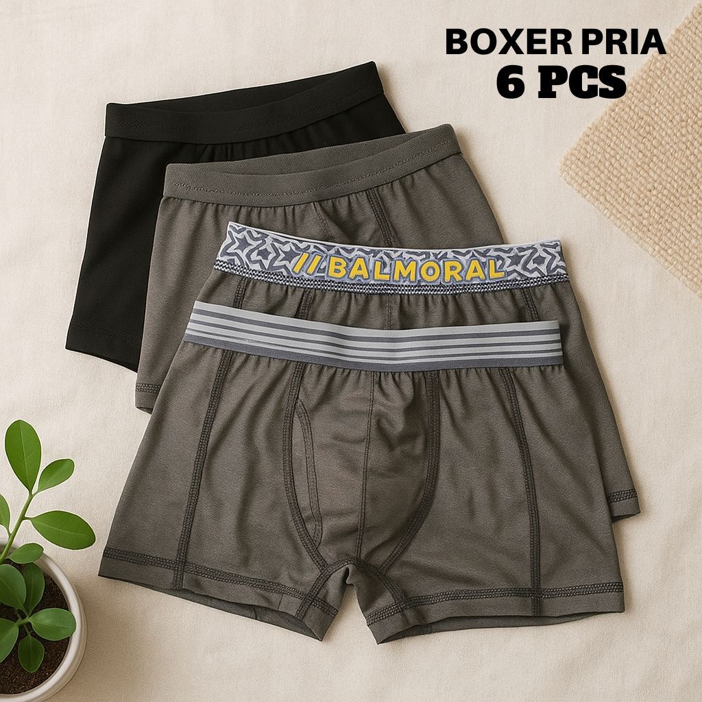 Boxer Celana Dalam pria 6 pcs/Celana Dalam Pria 6 pcs