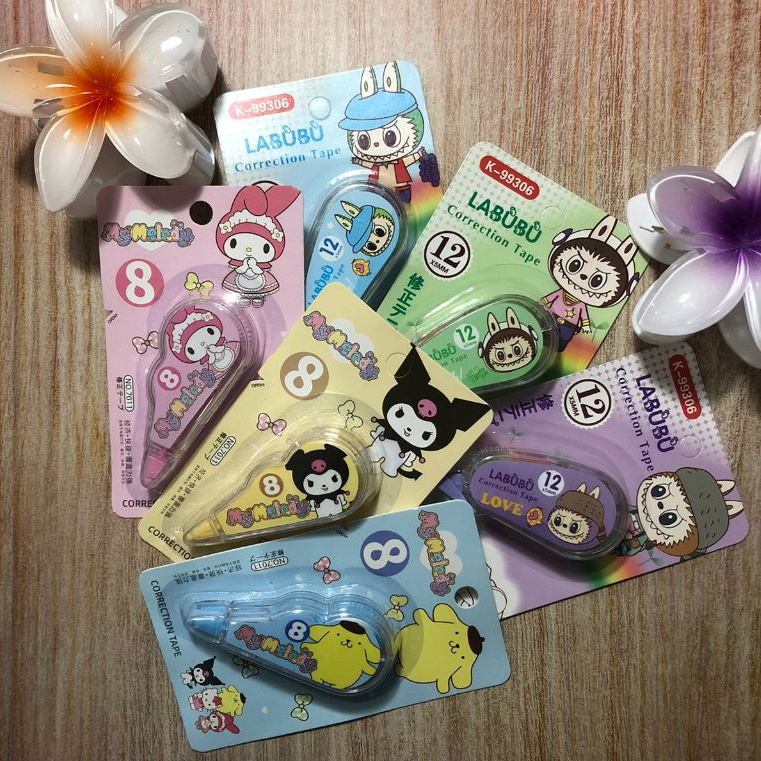 

RTG Grosir TIPEX Roll 8M Karakter Lucu Correction Tape Students