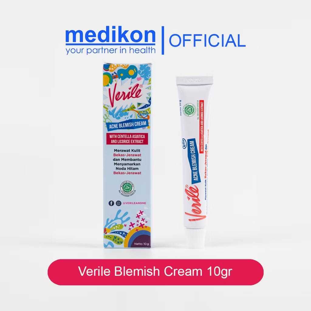 Verile Blemish Cream 10gr Penghilang Bekas Jerawat