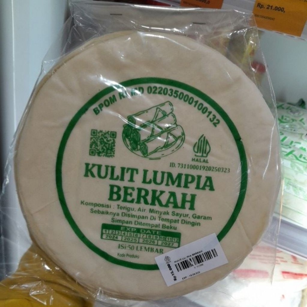 

Kulit Lumpia Berkah Tipis 50's