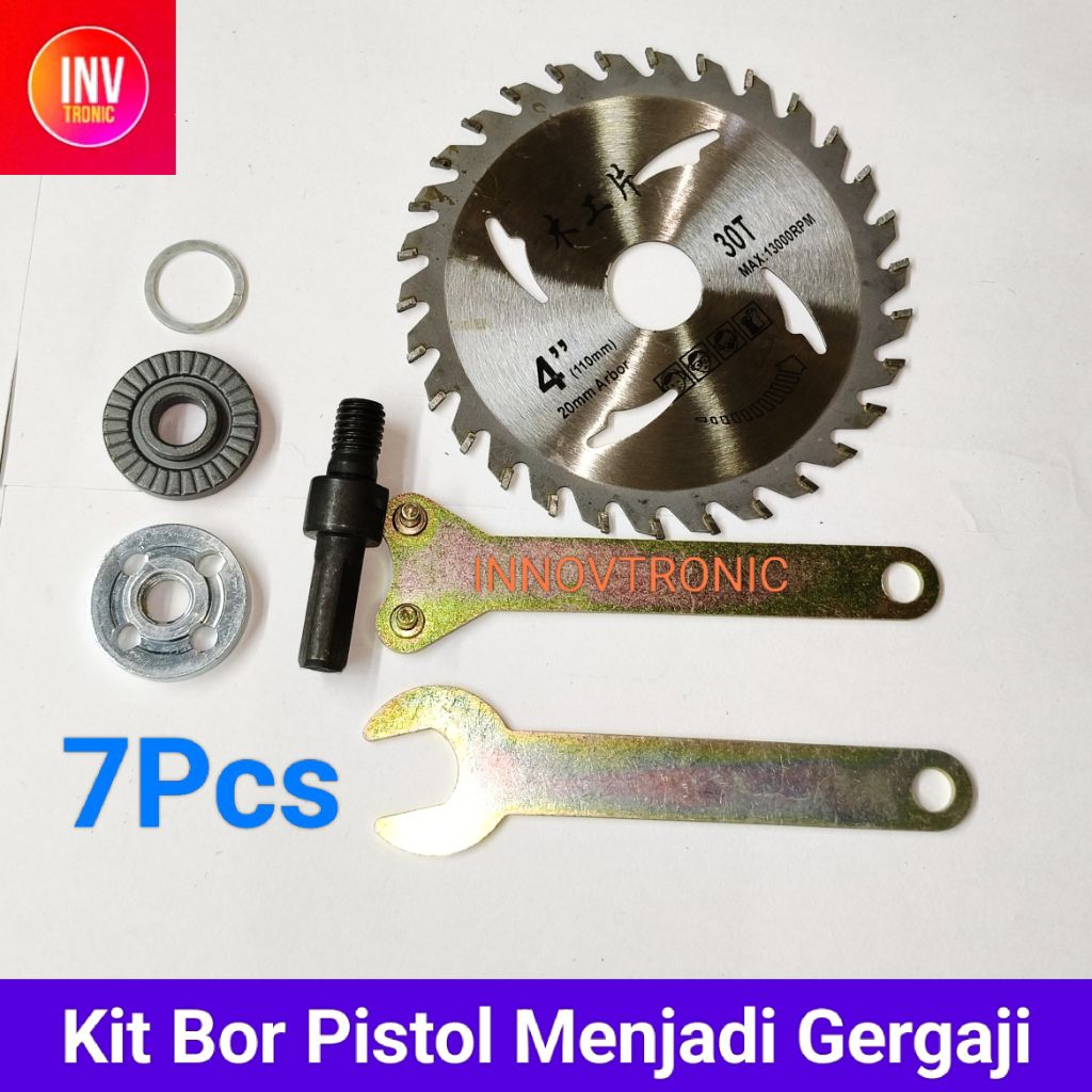 Kit Mesin Gergaji Circle dari Bor Tangan Listrik