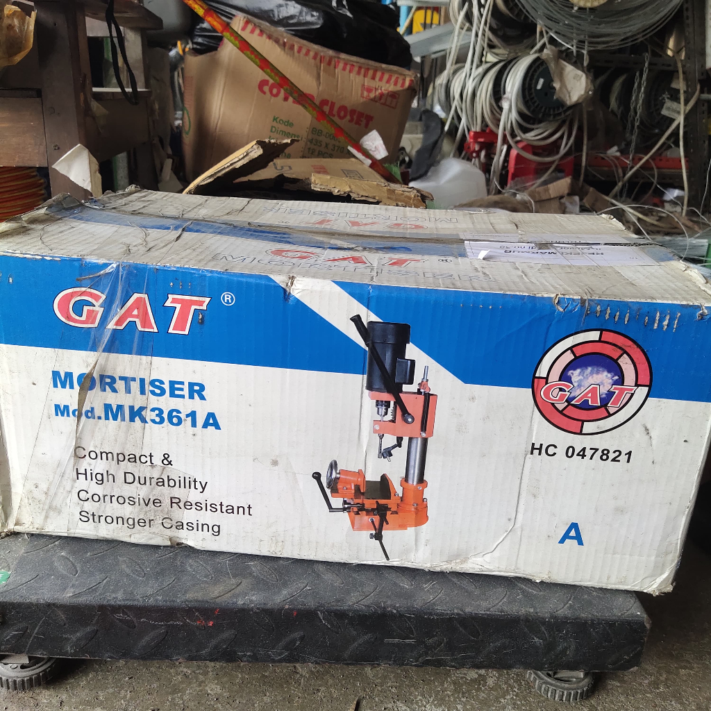 Mesin bor pahat kayu/Mesin mortiser GAT MK361A/Mesin pahat kayu GAT Chisel Mortizer GAT