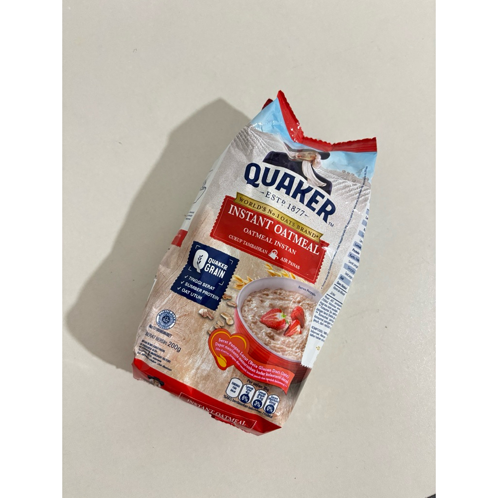 

Quaker Instant Oatmeal 200gr Termurah Ready Stock