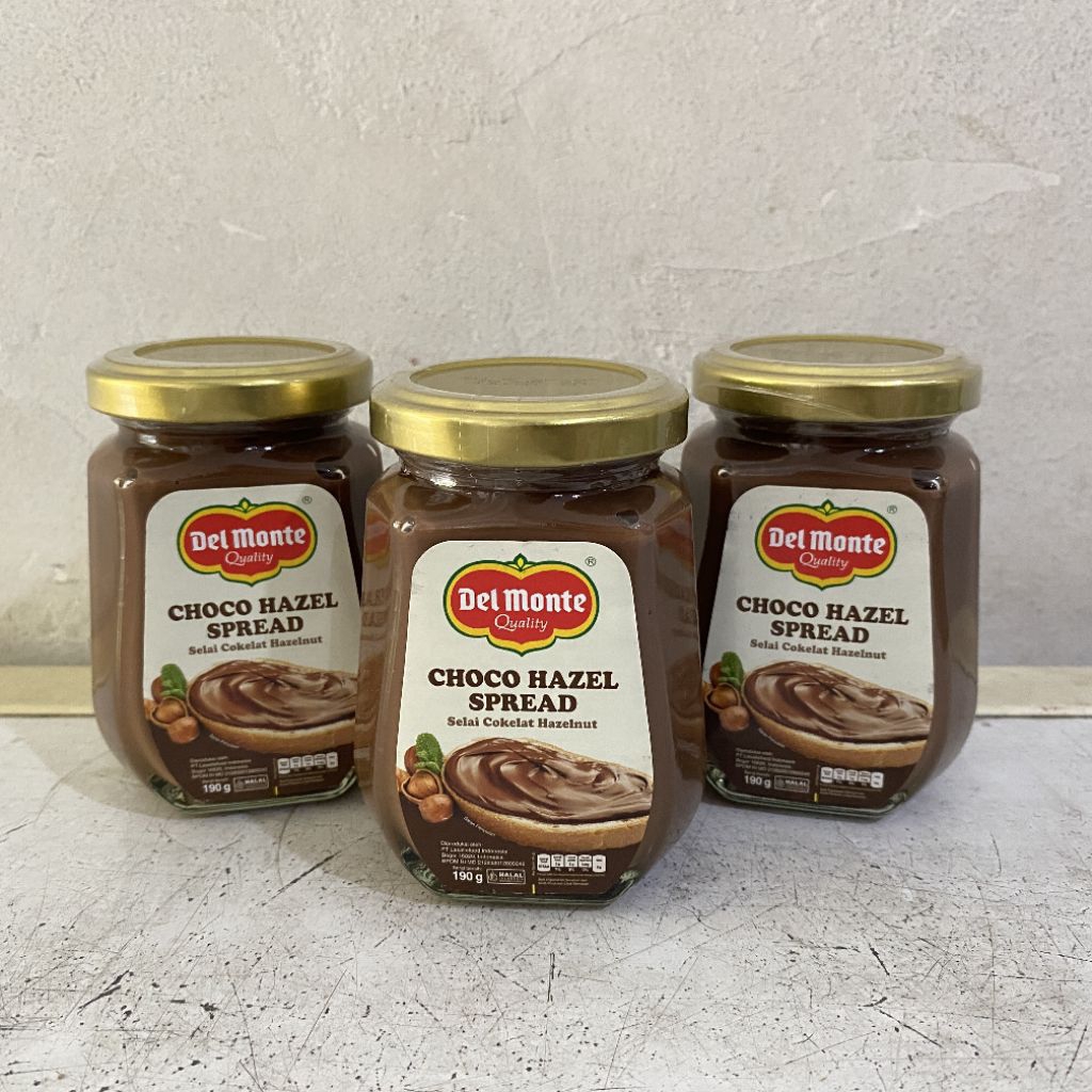 

Delmonte chocolate hazelnut 190 gram | delmonte selai cokelat hazelnut | del monte choco hazel | selai cokelat hazelnut