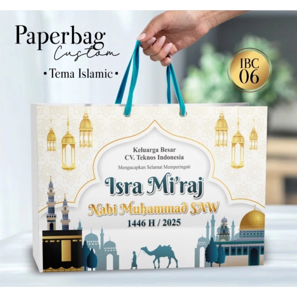 

PAPER BAG HAMPERS LEBARAN MURAH - TAS TENTENG KEAGAMAAN CUSTOM BRIEF CARD IBC