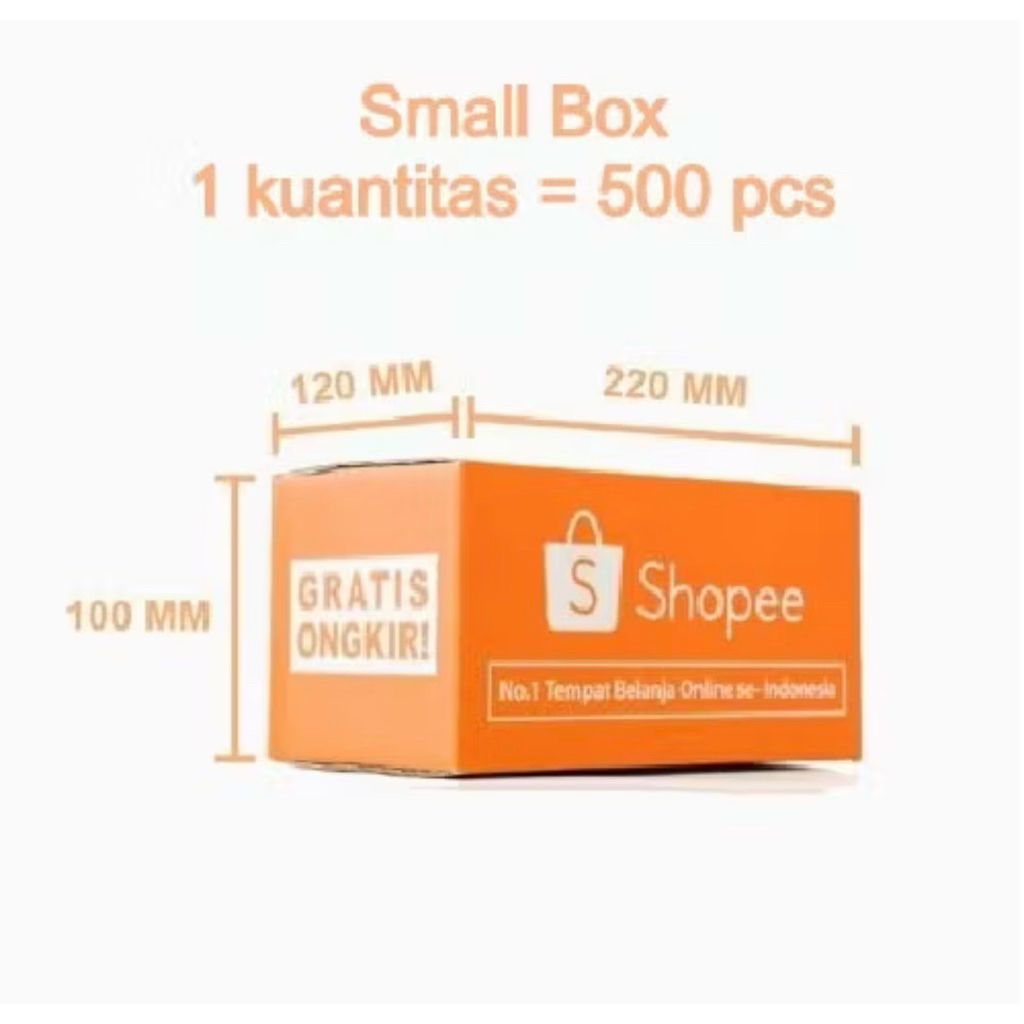 

Dus Shopee dan Dus Custom Label dan merk sendiri Size S 500Pcs