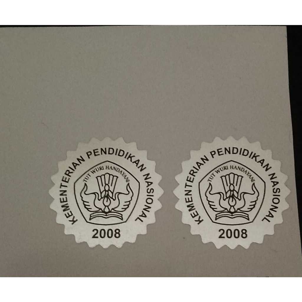 

Stiker Unik Hologram Laminasi Glossy TUT WURI HANDAYANI KEMENTERIAN PENDIDIKAN NASIONAL / KEMENDIKNAS SILVER