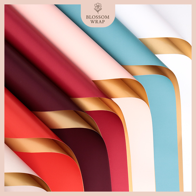 

Kertas Buket Gold BiColor Flower Paper Wrapping Cellophane Bouquet Ecer KB02