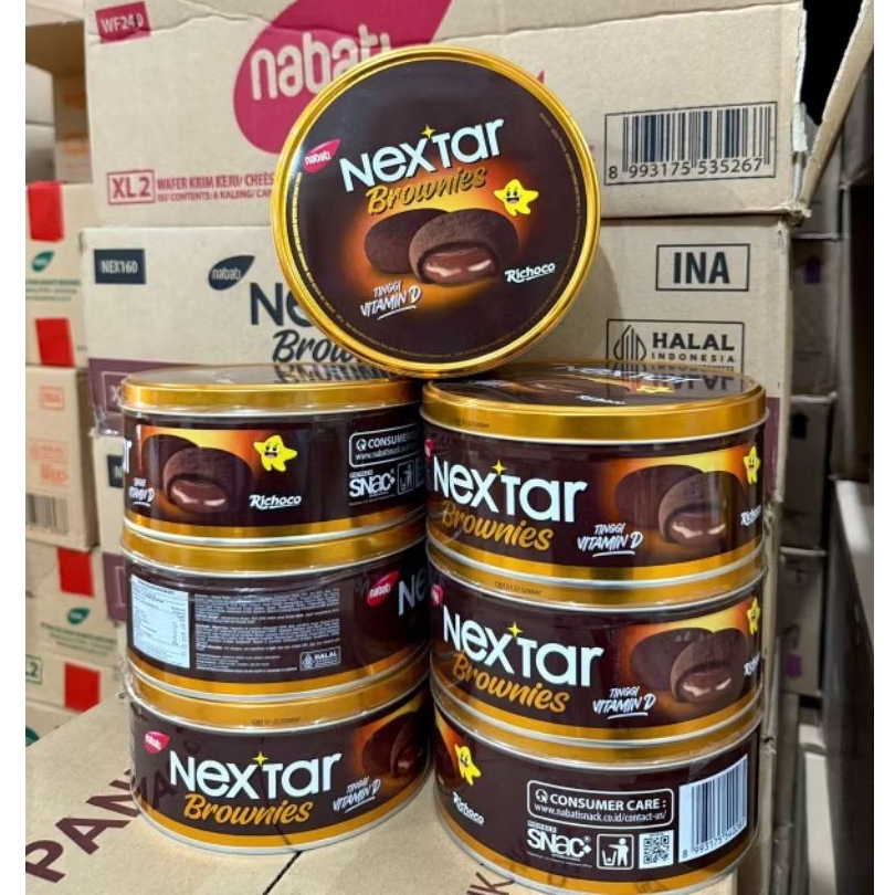 

NEXTAR BROWNIES CHOCOLATE KALENG 160 GR