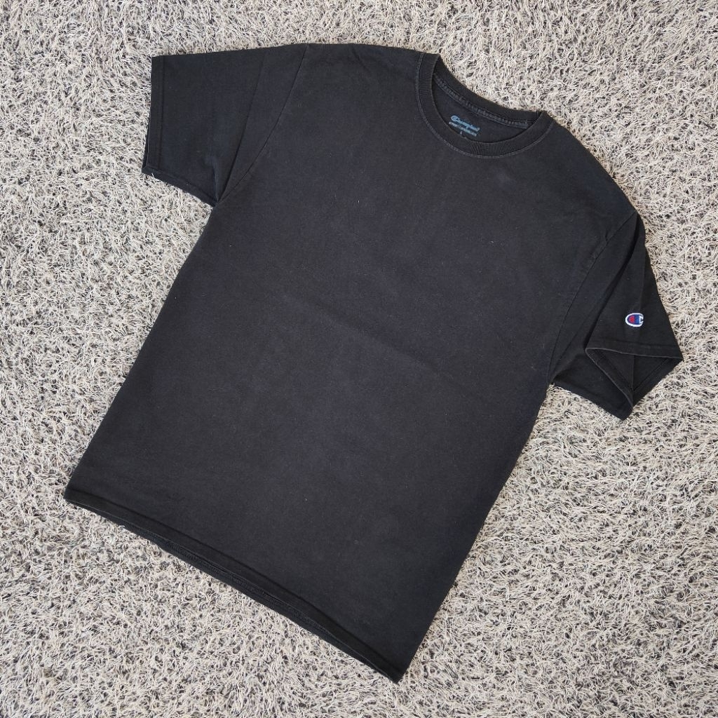 TS27 kaos champion blank tee black original kaos polos murah