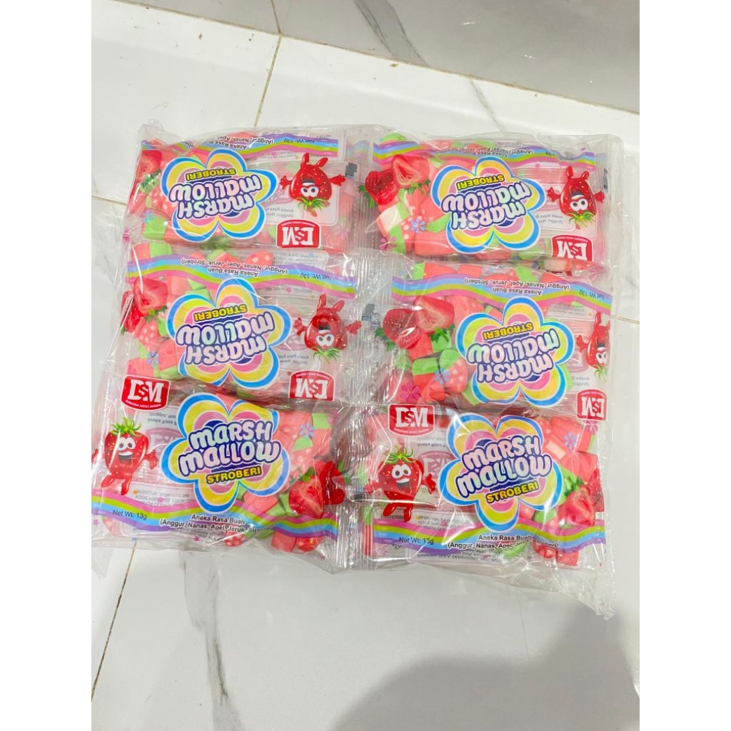 

DSM MARSHMALLOW STROBERI 30PCS 1PACK