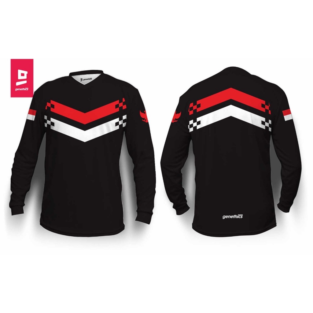 JERSEY SEPEDA KEMERDEKAAN INDONESIA HUT RI KE-80 - JERSEY SEPEDA DOWNHILL / MTB GENETHICS - JERSEY I