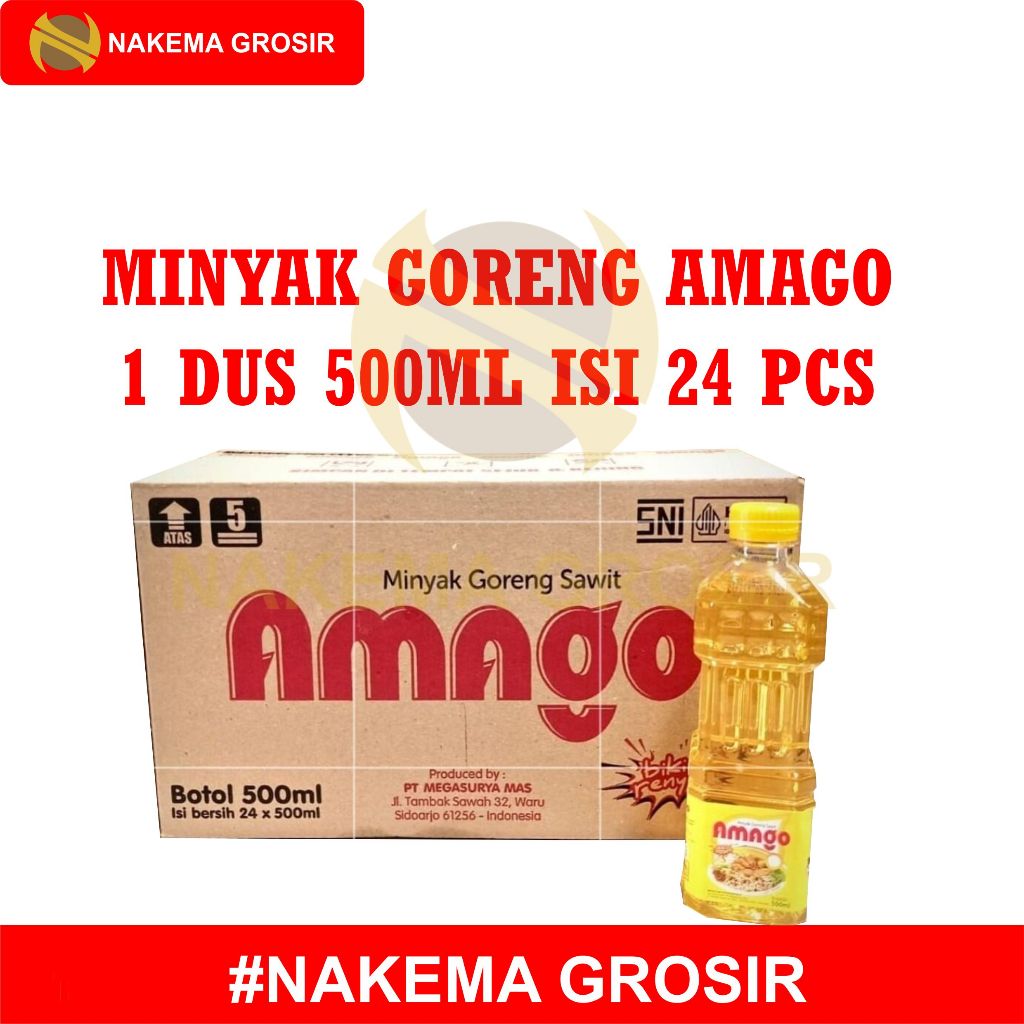 

MINYAK GORENG AMAGO 1 DUS ISI 24 PCS - MINYAK GORENG MURAH