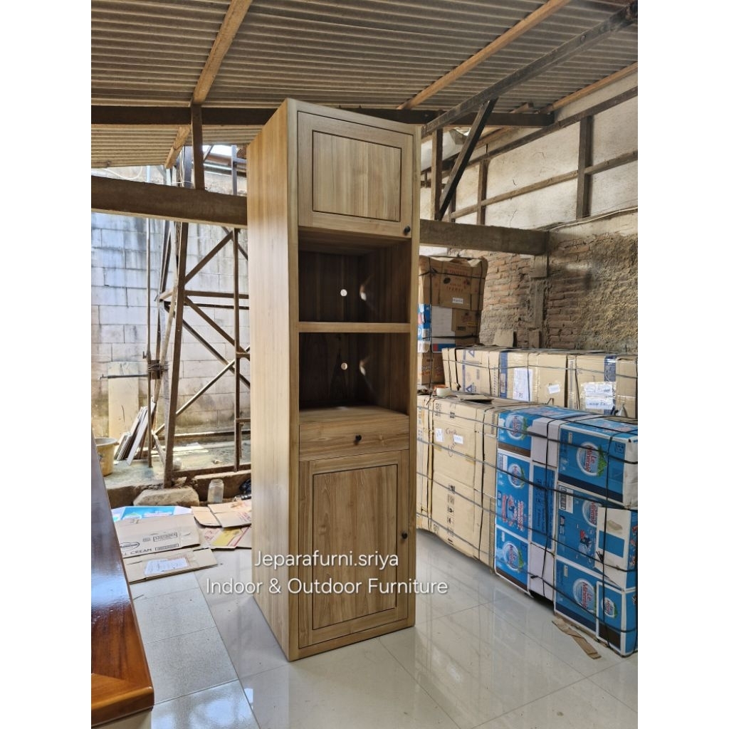 Lemari Dapur Kayu Jati Jepara I Rak Dapur Jati I Rak Bumbu Kayu Jati Jepara