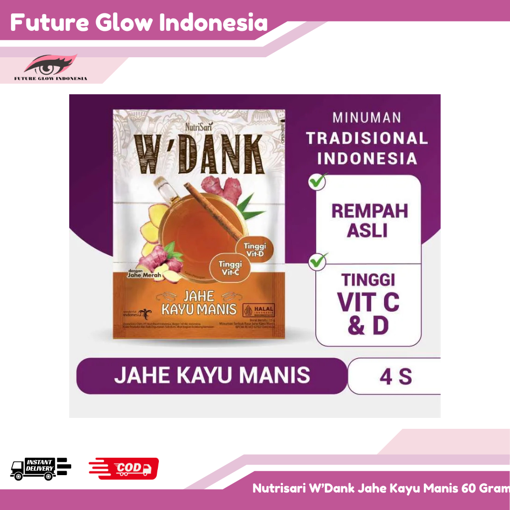 

NutriSari W'Dank Jahe Kayu Manis 60 Gram (Promo)