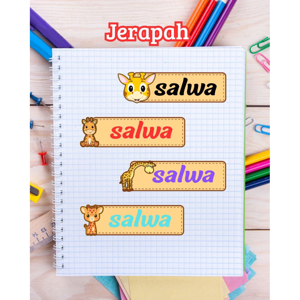 

stiker karakter bahan bontag / vinyl anti air . dapat 120pc. / stiker serbaguna