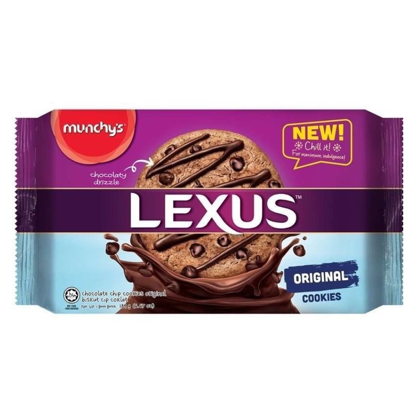

[oddsolshop] pekanbaru/Munchy's Lexus Original Cookies 189GR Biskuit Chip Cokelat Chocolate Chips