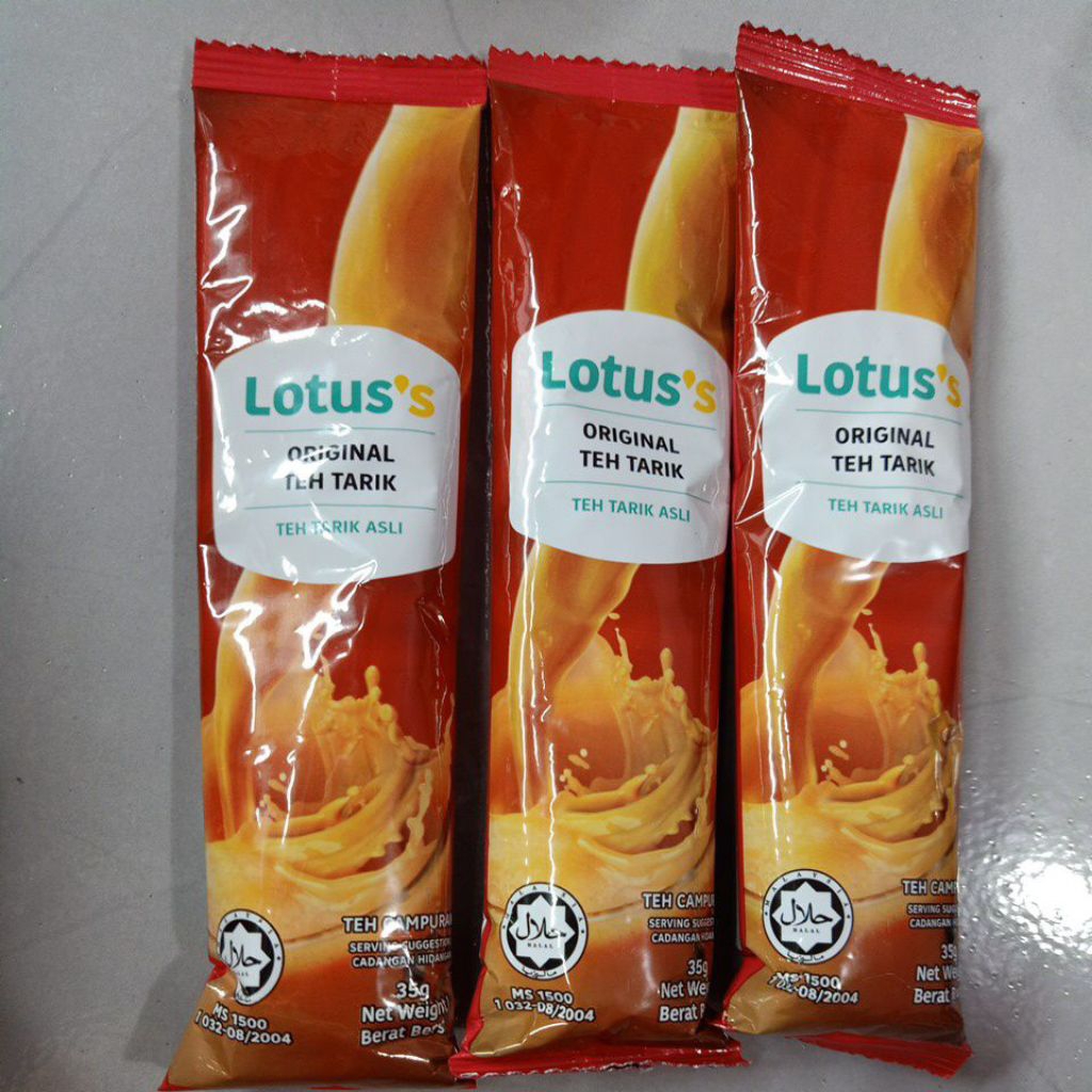 

ECER MINUMAN SACHET TEH TARIK LOTUS MALAYSIA