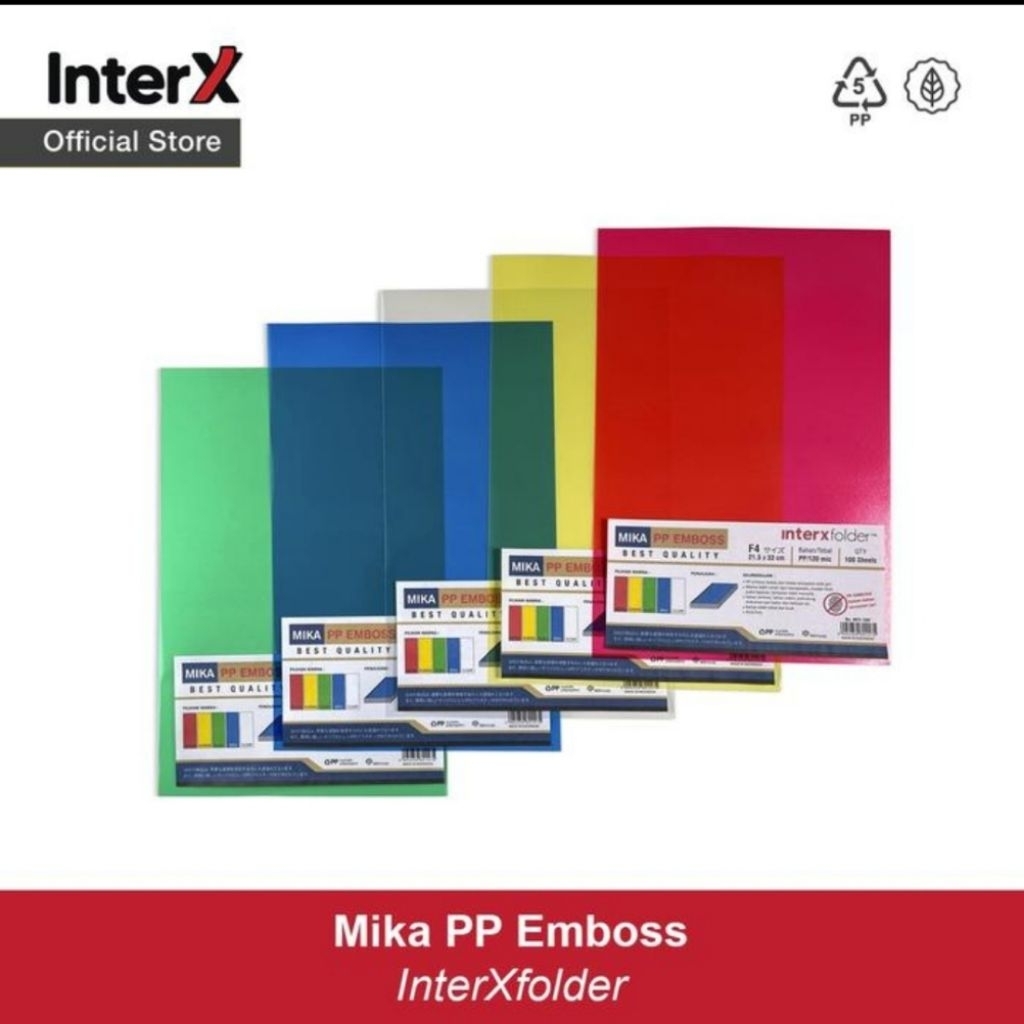 

Interx Folder Mika PP embos (mika jilid) folio