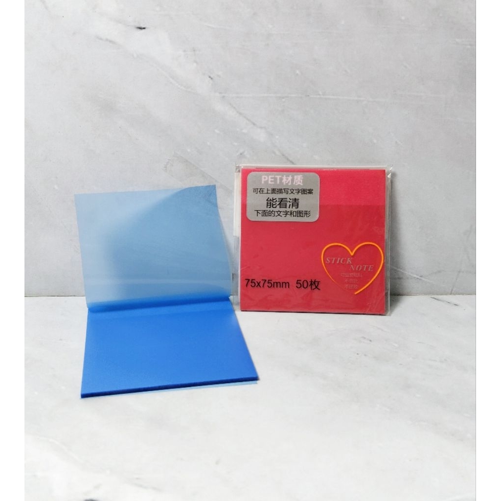 

STICKY NOTE TRANSPARAN / MEMO STICK / CATATAN TEMPEL - WALITO