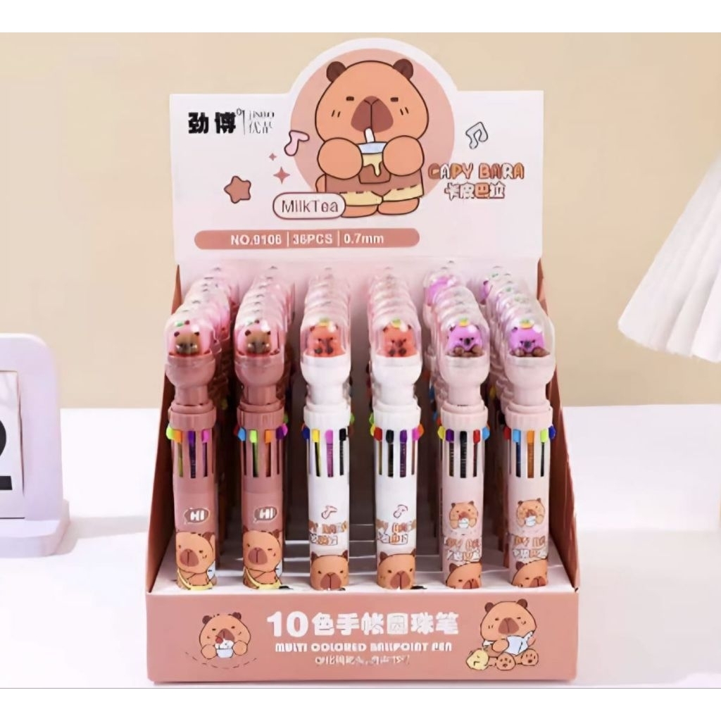 

1 BOX PEN 10 WARNA ASTRO CAPY BARA ISI 36