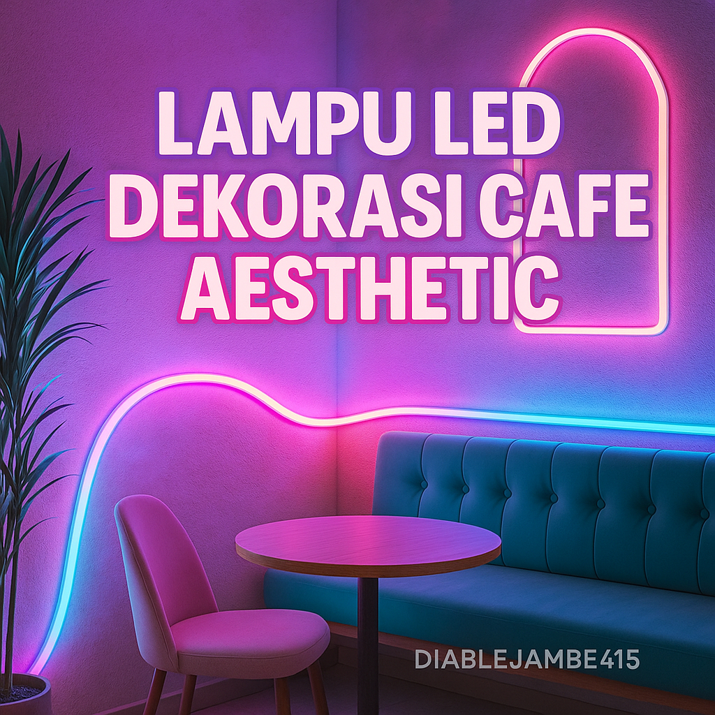 Lampu Led Neon Flex - Dekorasi Cafe Aesthetic - RGB Running 12V - Hiasan Estetik